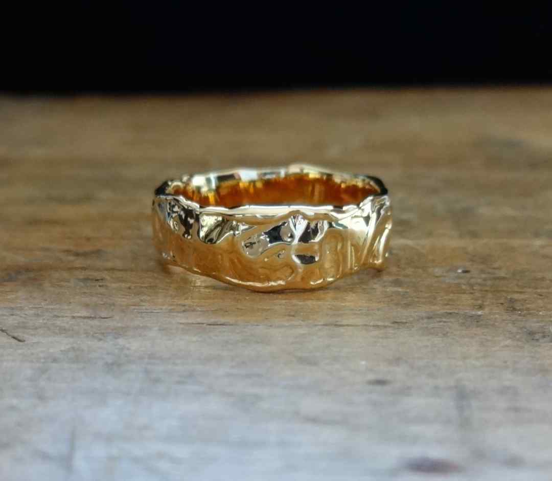 Molten Ring Gold metal 