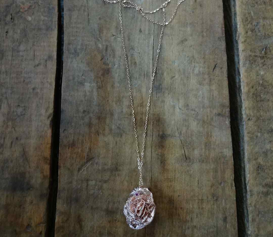 necklace Pendant Rose DessertRose Unusual Gold Rosegold Silver