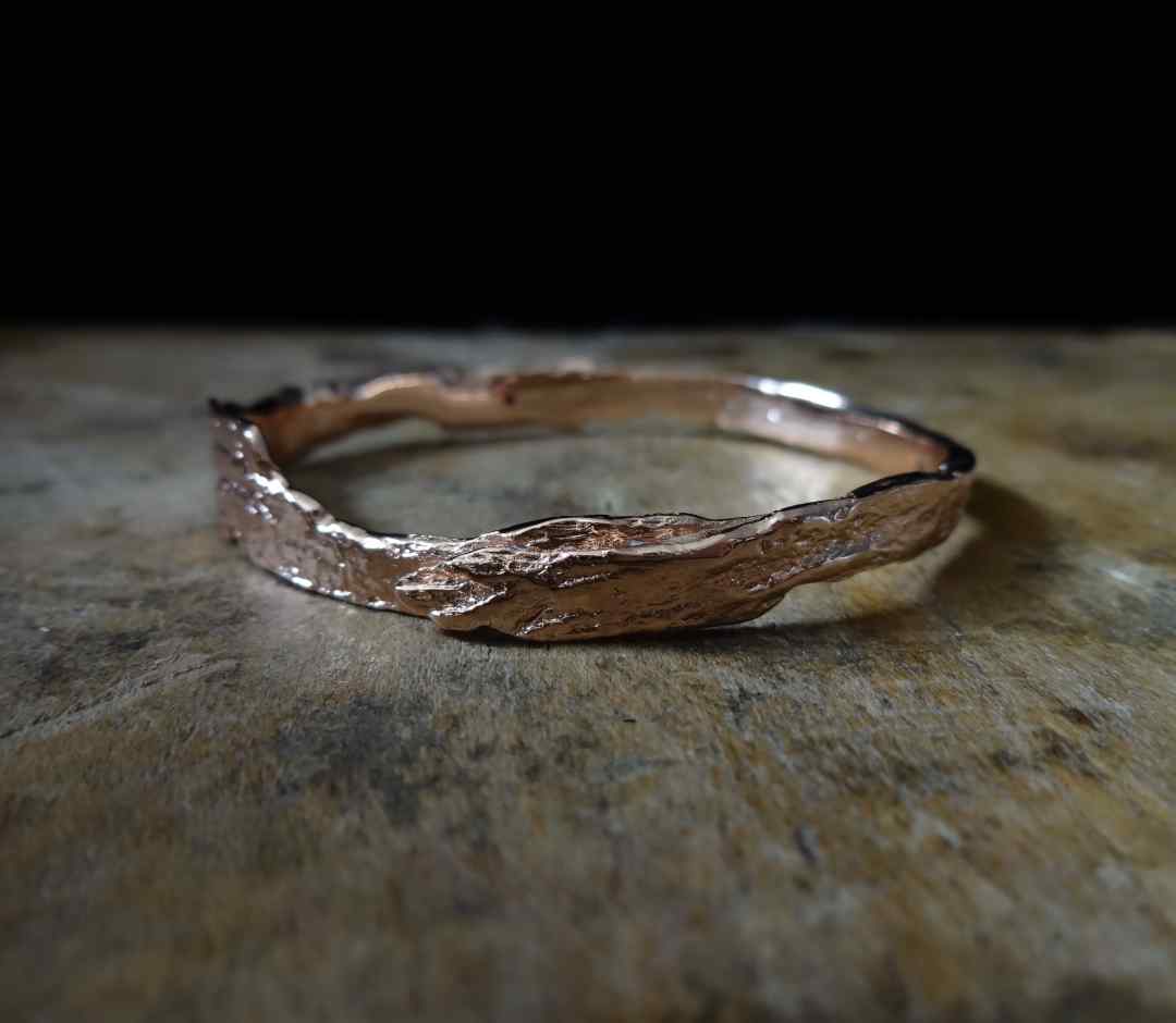 Driftwood Skinny Bangle PETITE, Gold Rose Gold, Silver 